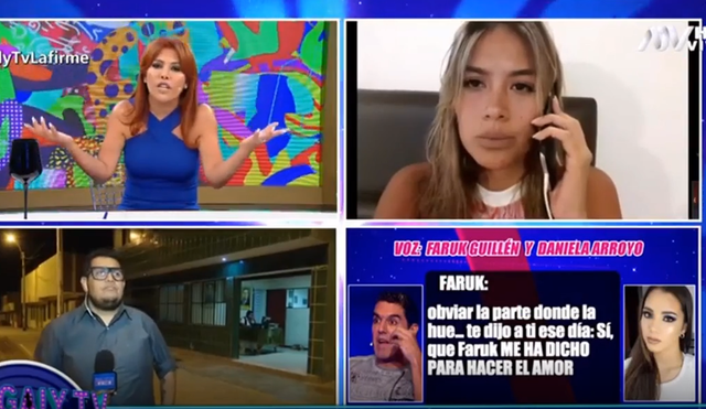 Faruk Guillén sí tuvo intimidad con Claudia Meza, según Daniela Arroyo [VIDEO]