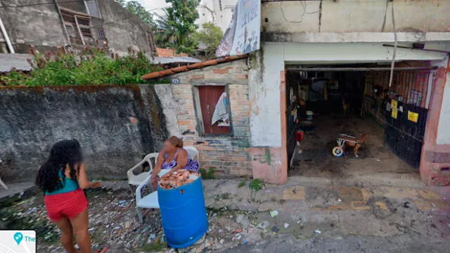 Desliza las imágenes para ver la cautivadora escena que logró registrar un joven en un barrio de Brasil. Foto: Google Maps