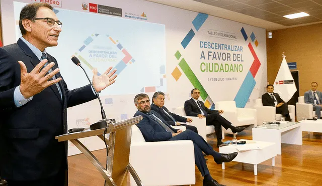 Vizcarra plantea evitar corrupción ordenando la descentralización