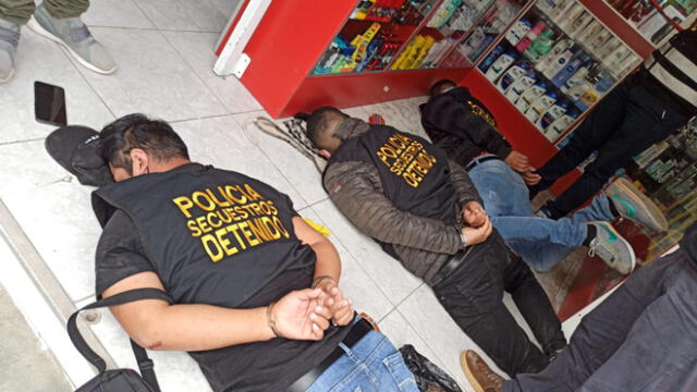 Seguimiento y captura de delincuentes estuvo a cargo de personal policial de la División de Secuestros. (Foto: Jéssica Merino / GLR - URPI)