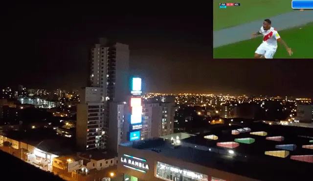 Facebook: Así se escuchó en todo Lima el primer gol de la selección peruana [VIDEO]