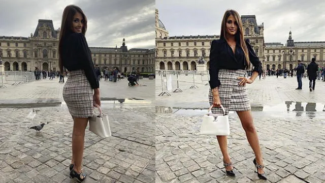 Antonella Roccuzzo sorprende con minifalda durante la “Semana de la Moda de París”