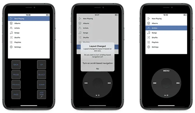 Rewound: conoce la nueva aplicación que transforma tu iPhone en el icónico iPod.