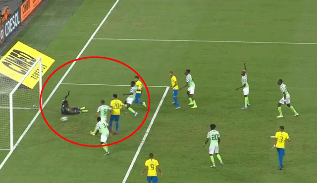 Casemiro anota el empate en el Brasil vs. Nigeria, en amistoso internacional.