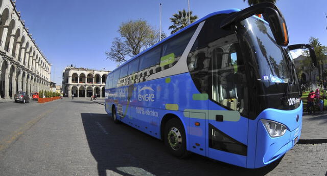 Primer bus 100% eléctrico ya transita por las calles de Arequipa