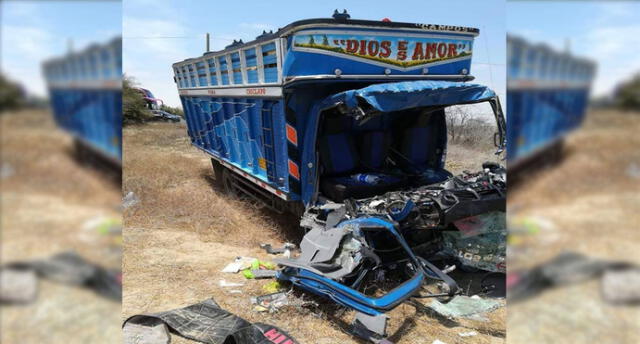 Dos personas muertas y dos heridas deja accidente en carretera Piura - Chiclayo