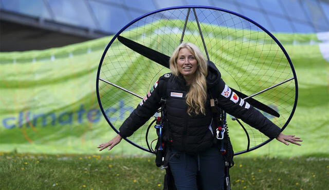 El paramotorista Sacha Dench resultó gravemente herido en el accidente (