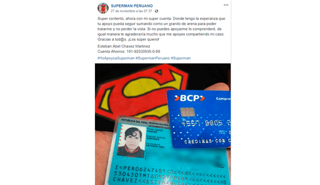 Facebook: “Superman peruano” revela su verdadera identidad por conmovedor motivo [FOTOS]