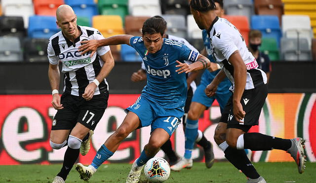 Juventus y Udinese juegan este domingo por la jornada 15 de la Serie A de Italia. Foto: AFP