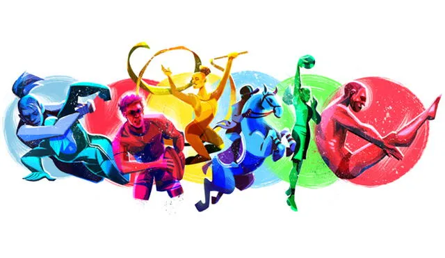 Google celebra Juegos Panamericanos con colorido Doodle.