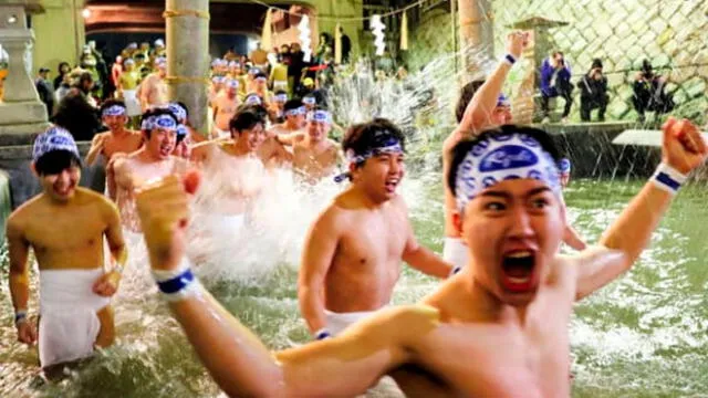 Japón: miles se reúnen para el ‘Festival del hombre desnudo’ anual