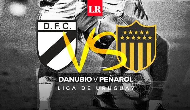 Danubio enfrenta a Peñarol por la Liga de Uruguay. Foto:Composición Fabrizio Oviedo/La República