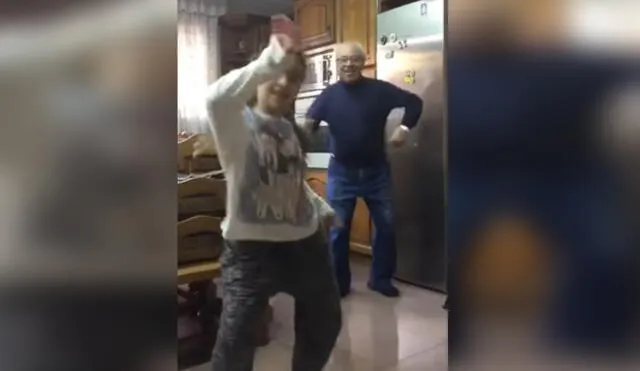 Abuelito es viral en YouTube tras trolear a su nieta bailando 'Despacito' | VIDEO