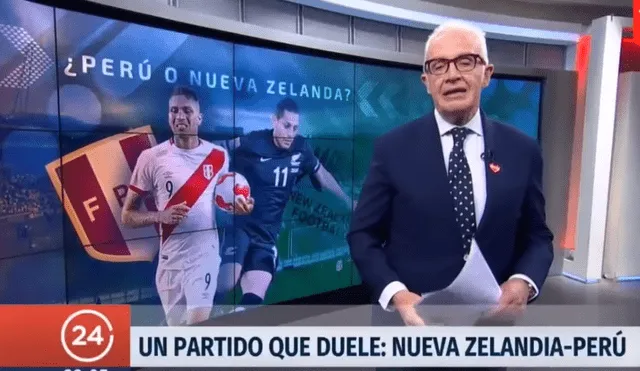TV chilena en YouTube: “Un partido que duele, el Perú vs. Nueva Zelanda”