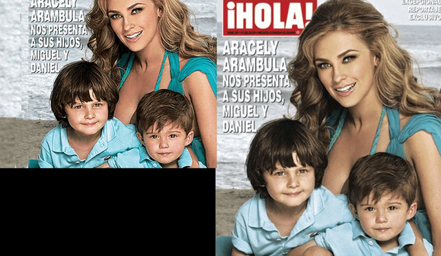 Aracely Arámbula sorprende al mostrar los rostros de sus hijos con Luis Miguel [FOTOS]