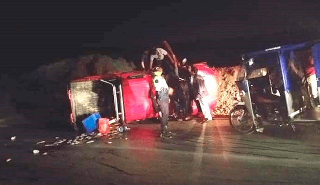 Pareja salva de morir en accidente de tránsito en Talara