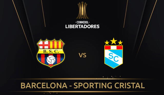 Sporting Cristal y Barcelona de Ecuador se medirán por el pase a la fase 3 de la Copa Libertadores. Foto: @Libertadores.
