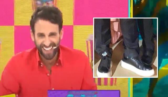 Rodrigo González troleó a Richard Acuña por sus zapatillas con plataforma. Foto: composición LR/ Willax TV/ Instagram.
