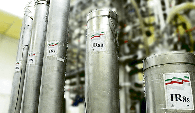 Poder. Centrifugadoras en planta nuclear, en Teherán. Foto: AFP.