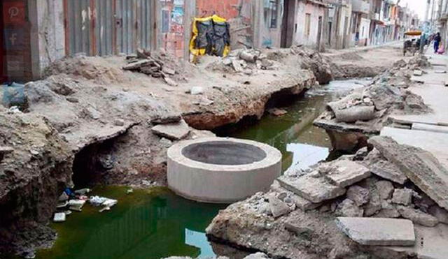 Las obras de saneamiento inconclusas se reiniciarán en Lambayeque