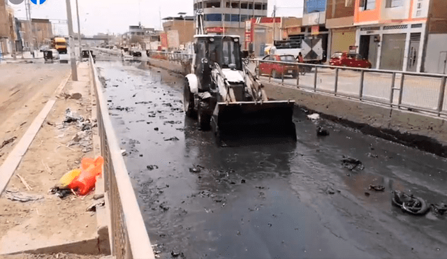 Contaminación en la avenida Chiclayo. Foto: captura de vídeo/TVI Noticias