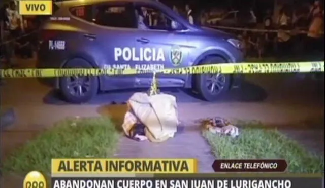 San Juan de Lurigancho: abandonan bolsa con un cadáver en la vía pública