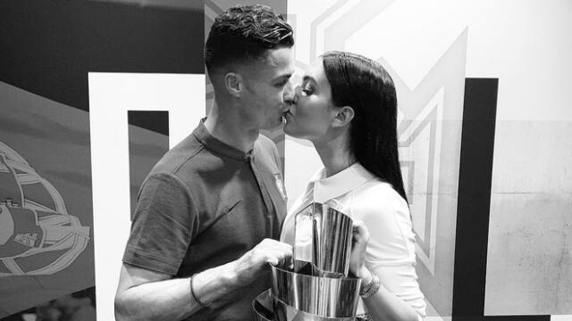 Georgina Rodríguez y Cristiano Ronaldo en Instagram