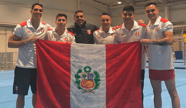 Juegos Panamericanos 2019: selección gimnasia peruana masculina posa como las Fuerzas especiales Ginyu de Dragon Ball Z.