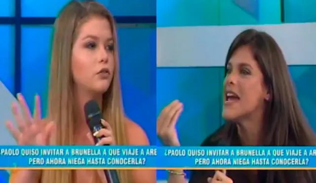 Giovanna Valcárcel le hace una broma a Brunella Horna pero ella se molesta y le reponde [VIDEO]