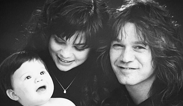 La actriz y el fundador de la banda Van Halen tuvieron un único hijo, Wolfgang. Foto: Instagram