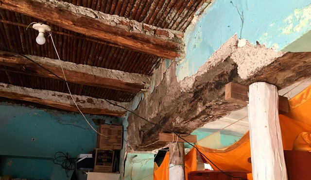 Estructura afectada por el sismo. Foto: Rosa Quincho/URPI-LR