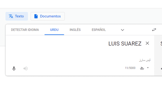 Desliza para ver el nuevo 'fail' de Google Translate que involucra a Luis Suárez. Foto: Captura.
