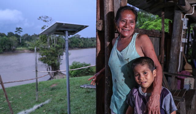 Familias del Datem del Marañón se benefician con ampliación de frontera energética. Foto: Minem