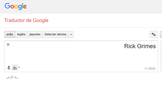 Google Translate: Intenta traducir 'Rick Grimes' en Google Traductor e inesperado mensaje causa alarma [FOTOS]