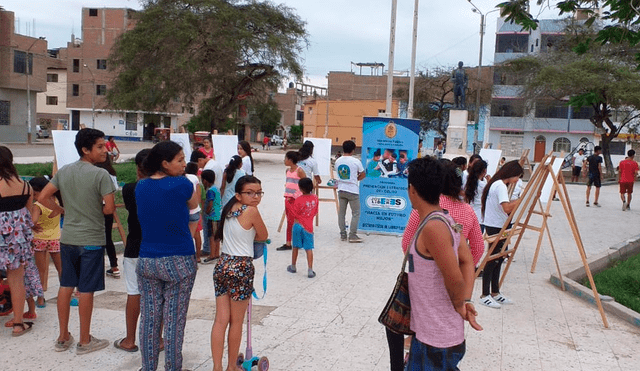 Chiclayo: con el arte Jóvenes Líderes promueven la seguridad en distrito