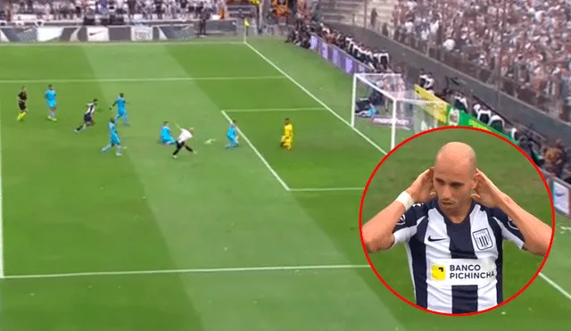Federico Rodríguez falló gol insólito en el Alianza Lima vs. Binacional. | Foto: Gol Perú