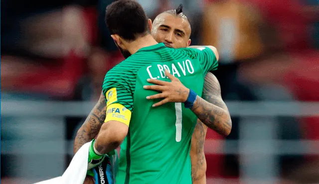 Arturo Vidal revela la relación que tiene con Claudio Bravo.