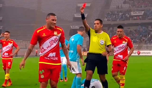 Sporting Cristal vs. Sport Huancayo: Neumann fue expulsado por criminal patada sobre Cazulo [VIDEO]