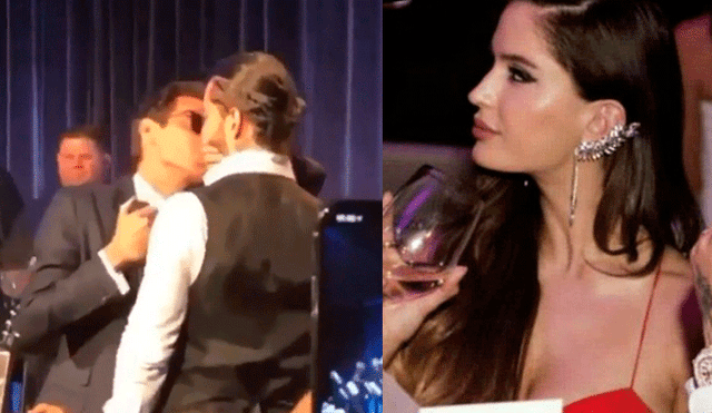 Marc Anthony le roba un beso a Maluma y así reaccionó la novia del colombiano  [VIDEOS]