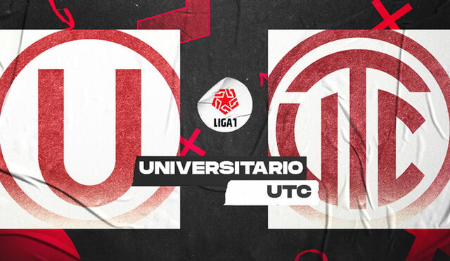 Universitario vs. UTC juegan en el Estadio San Marcos, en la jornada 16 de la Liga 1 Movistar. Composición GLR/Fabrizio Oviedo