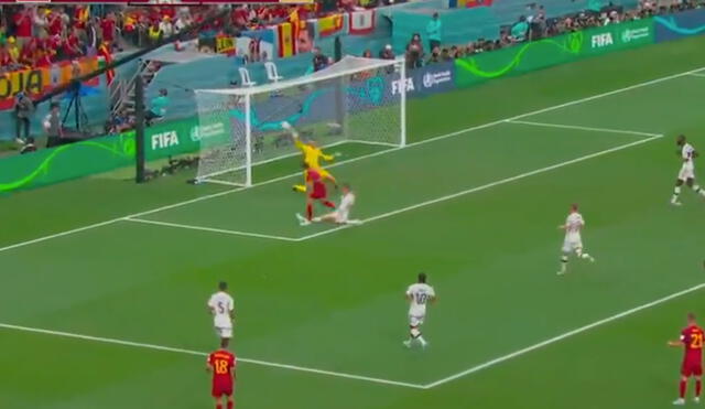 Álvaro Morata anotó su segundo gol en el Mundial Qatar 2022. Foto: captura DSports