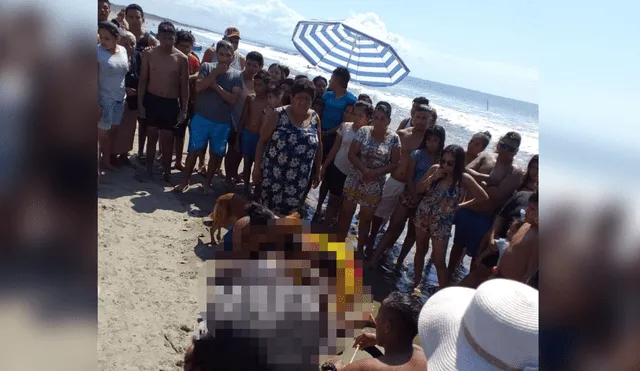 El primer rescate sucedió en la concurrida playa El Bendito.