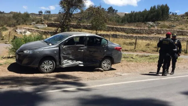 Turistas brasileños se accidentan en carretera de Sacsayhuamán en Cusco