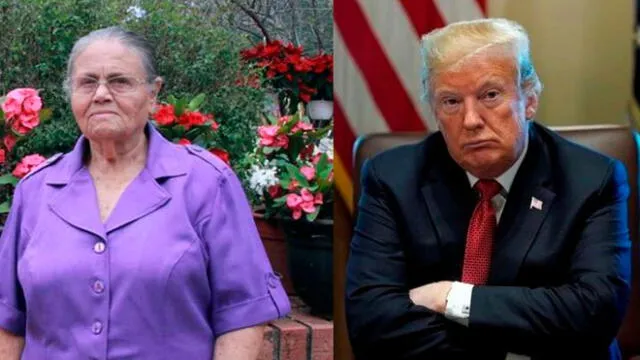 Doña Consuelo Loera aún espera que el presidente de Estados Undios Donald Trumpo responsa la carta que le envió. Foto Composición.