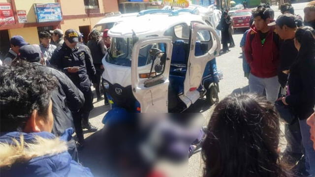 En Puno, un chofer impactó a mototaxista y causó su muerte [FOTOS y VIDEO ]