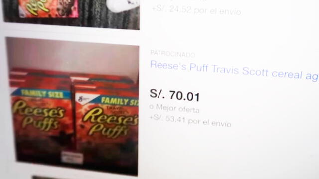 Desliza las imágenes para ver cómo luce este 'lujoso' cereal que es vendido en Perú. Foto: Desbalanceados/YouTube