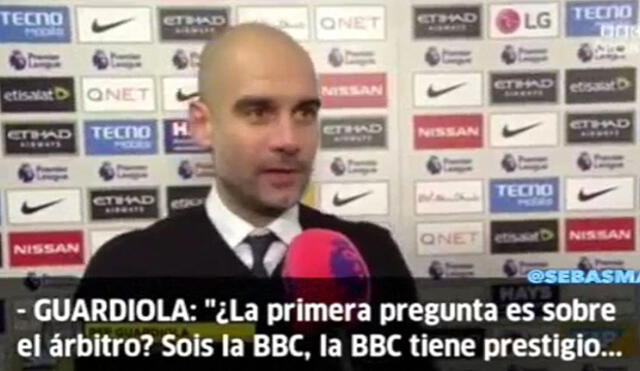 YouTube: Pep Guardiola recrimina a periodista de la BBC por pregunta | VIDEO