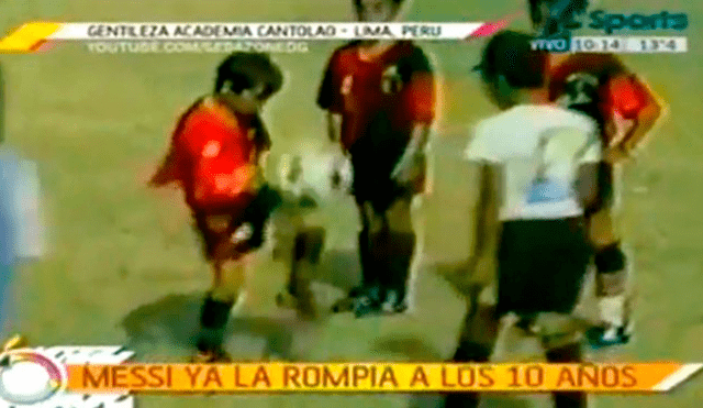 Lionel Messi, el día que llegó al Perú y le anotó 8 goles a Cantolao.