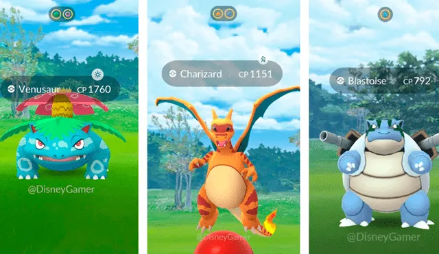 Los clones de Charizard, Venusaur y Blastoise llegan a Pokémon GO.