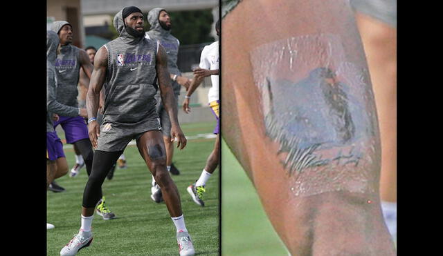 LeBron James se hizo un tatuaje en honor a su amigo fallecido Kobe Bryant. Foto: TMZ